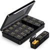 AUVON Weekly Pill Organiser 3 Times a Day, Face-Up Labels