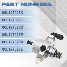 cycwer High Pressure Fuel Pump 06L127025K For Beetle GTI MK7 A3 A4 A5 S3 TT Quattro 8V 2.0T Replaces 06L127025J 06L127026D 06L127025P 06L127025N 06L127025E
