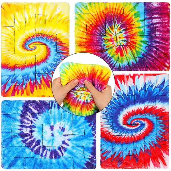 CHENGU 4 Alfombrillas de Laberinto de Mármol Tapete Sensorial para