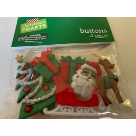 The Paper Studio 3D CHRISTMAS CRAFTS BUTTONS CHRISTMAS DOGS BONES 6 PCS XMAS DOGS BONES