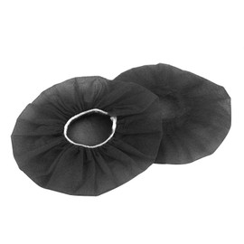 Geekria 100 Pairs Disposable Headphones Ear Cover for Over-Ear Headset Earcup for Bulk Pack, Stretchable Sanitary Ear Pads Cover, Hygienic Ear Cushion Protector Wholesale Multi-Pack(M/Black)