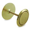 Battalion 1XMU6 Cylinder Hole Cover Plate, Brass, 1-7/8 in