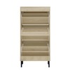 OPODEE Natural Rattan Shoe Storage Cabinet for Entryway, 24 in
