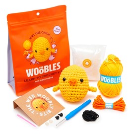 The Woobles Crochet Kit for Beginners - Easy Arts and Crafts Knitting & Crochet Animals Kit As Seen On Shark Tank - Kiki The Chick