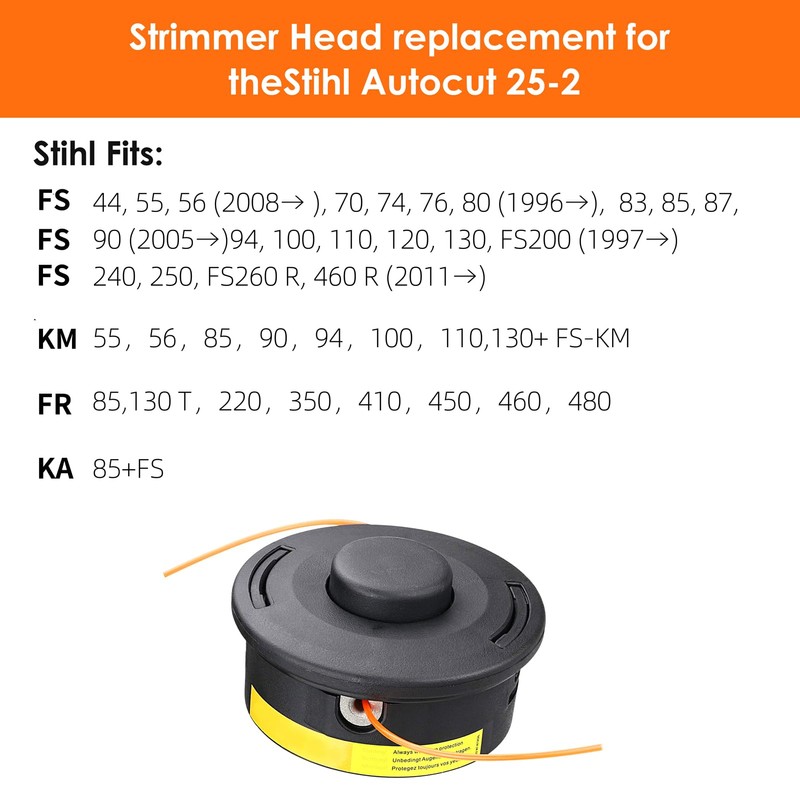 YOUSHARES Stihl Trimmer Head Autocut 25-2 Fits Stihl FS55, FS56