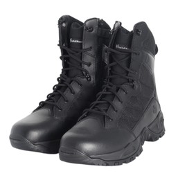 Smith & Wesson Scout 8" Hot Weather Side-Zip Polishable Toe Boots - Black - Size 6.5 Regular