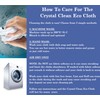 Crystal Clean Eco-Cloth Amazing Lint-Free/Streak-Free/Chemical-Free Microfiber Cloth for Windows &