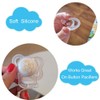 4Pcs Pacifier Adapter Rings Transparent Silicone Rings for Pacifier Clip