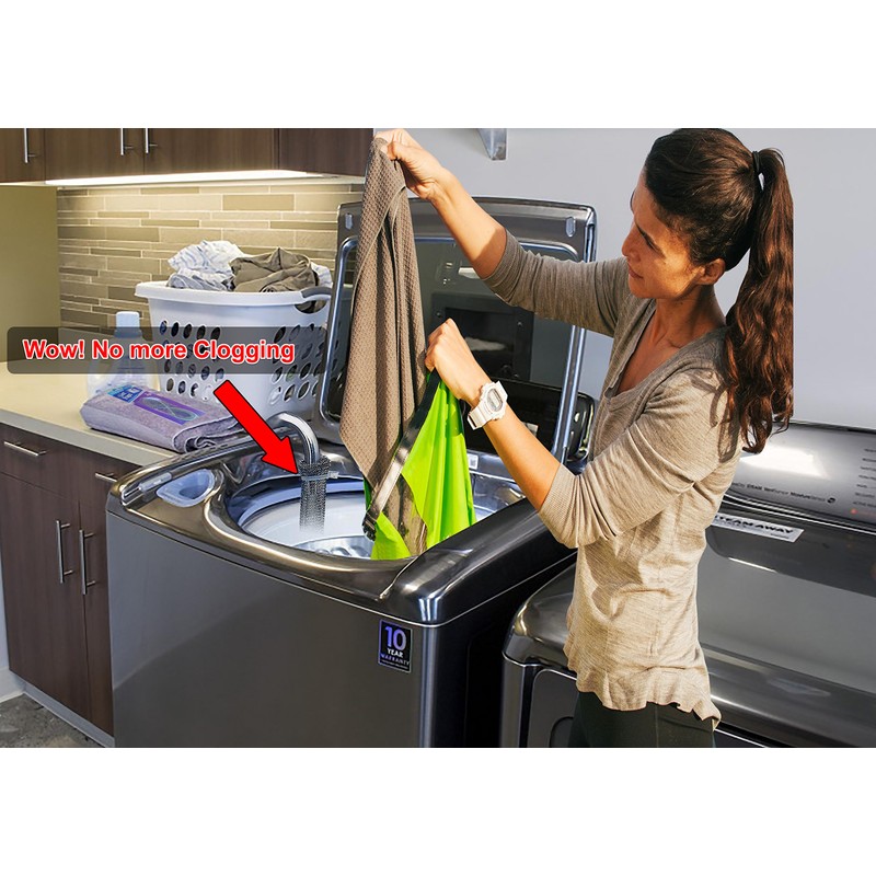 SCRUBIT 12 Premium Lint Traps with 12 Long Lasting Ties