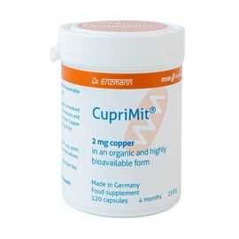 Mse Pharmazeutika GmbH, Dr. Enzmann High Dose Copper, 120 Capsules, 2 mg Each, High Bioavailability, Vegan, High Purity, Good Compatibility, Free from Preservatives, 4 Months