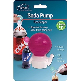 Jokari Soda Bottle Pump Pour Carbonation Fizz Keeper-colors may vary
