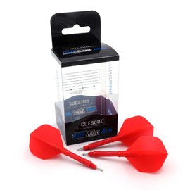 CUESOUL Koff AK6 Standard Dart Stem with AK4 Moulded Flights,E Size with Red Color,Set of 3 pcs