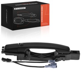 A-Premium Front Right Passenger Side Exterior Door Handle with Sensor Compatible with Nissan Sentra 2007-2012, with Keyless Entry, with Smart Entry System, Primed Black, Replace# 80606ET92A