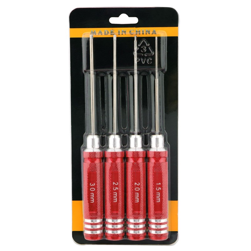 GDOOL 4 Pieces Hex Screw Driver Set 1.5mm 2.0mm 2.5mm