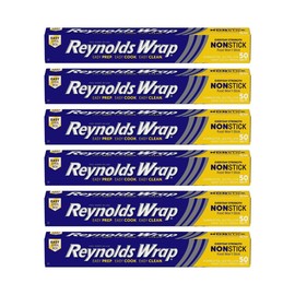 Reynolds Wrap Non-Stick Aluminum Foil Easy Prep, Cook & Clean (50 Sq Ft (Pack of 2))