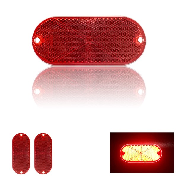 Reflector Self Adhesive Oval 114X50mm Safety Waterproof Stick on for