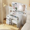 Bedroom Vanity Makeup Dressing Table Set with 10 Led Light