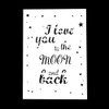 DIY Decorative Love You Letter Stencil Template for Painting on