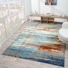 LUXE WEAVERS Beverly Collection 9131 Modern Multi 8x10 Coastal Abstract