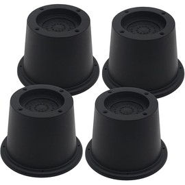 4 Pack Furniture Risers Black Bed Risers 2 inch, Bed Lifts Risers for Sofa, Couch, Desk, Heavy Duty Bed Frame Risers Table Leg Extenders Supports Up to 1,300 Lbs