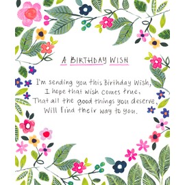 Birthday Card For Her, Nice Words Birthday Card For Her, Birthday Wish, Emotional Rescue, Paper Salad, Multi, SEN006