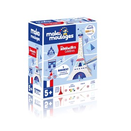 mako moulages 39041 My Famous Monuments Eiffel Tower Creative Set, Multicoloured, One Size