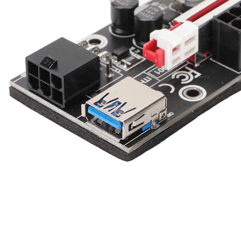 PCIE Riser 1x to 16x Adapter 10 Capacitor Riser Adapter
