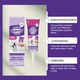 2pcs Powerful Vexclean Cleaning Gel,Highly Effective in Penetration, for Bathroom & Kitchen Tile Gaps, Walls & Grout, Not Damage The Surface