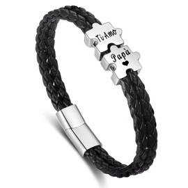 Dad Bracelet Leather Bracelet Father's Day Gift, Leather