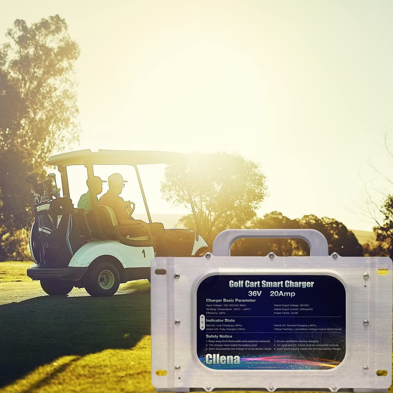 Cllena Waterproof 20 AMP EZGO TXT Battery Charger for 36