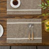 GLORY SEASON Linen Style Rustic Washable Placemats Set of 6,Woven