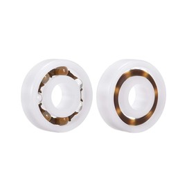 sourcing map 608 Plastic Bearings 8x22x7mm Glass Ball Nylon Cage 2pcs