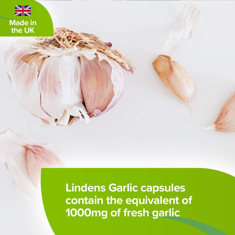 Lindens Garlic Odourless Capsules - 1000mg (700mcg Allicin) - 1000