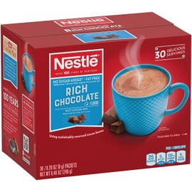 Nestle Cocoa Mix No Sugar Added 30 Count .28 Oz Packets