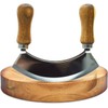 TIYOORTA MEZZALUNA KNIFE AND CUTTING BOARD – Double Blade herb