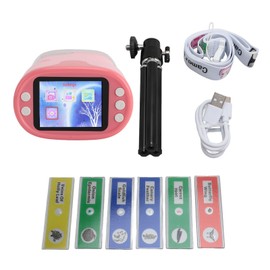 Digital Camera Microscope Binocular HD 1080P 8x Optical Zoom 1000x Magnification 2.0 Inch IPS Display 6 LED Beads with Tripod Handheld Microscope Kit Pink