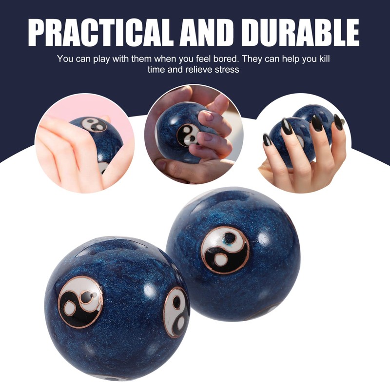 SUPVOX Exercise Baoding Balls Healthy Hands Care Balls Therapy Exercise