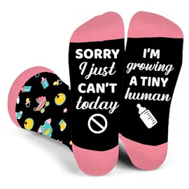 First Time Mom Gifts for New Moms - Pregnancy Socks for Expecting 1st Time Mothers - Moms Gift for Valentine's, Christmas, Birthday - Pregnant Wife, Women, Mom to Be Congrats Gift Idea - Non Slip Sock