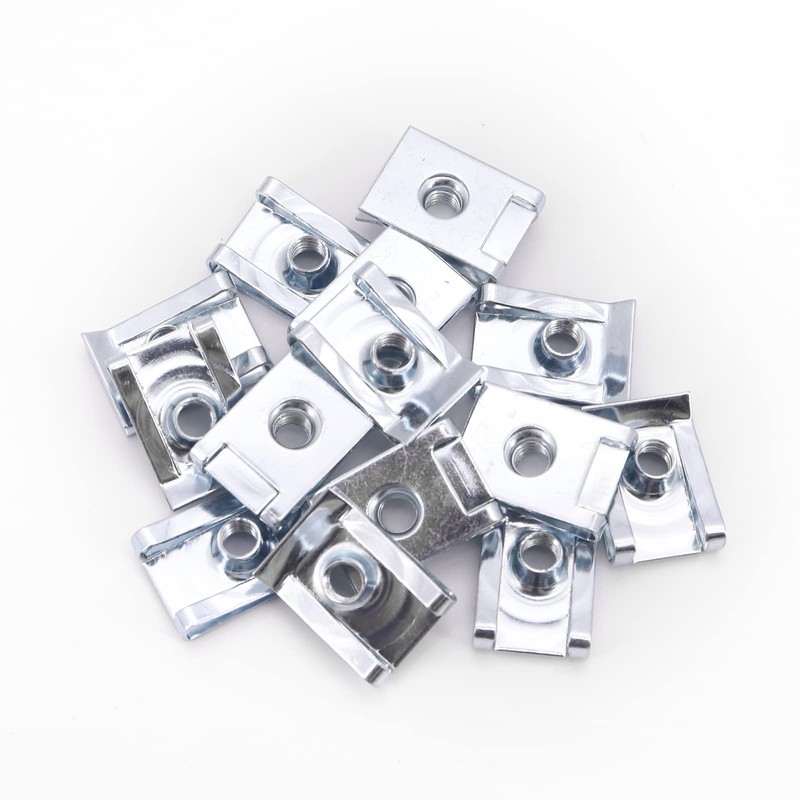 Yuhtech 80 Pcs 4 Size Stainless Steel U Clips M4