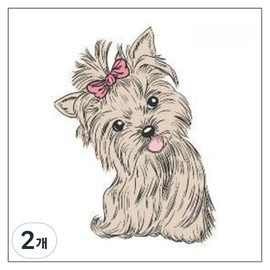 Gel Luna dog cat tattoo tattoo sticker, 2 pieces, T-423 / 젤루나 강아지 고양이 문신 타투 스티커, 2개, T-423