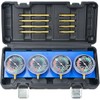 Prokomon Motorcycle Carburetor Synchronizer Tool Kit; Carb Synchronizer Tool with 4 Gauge and Plastic Case; Vacuum Carb Sync Tool for 2 Cylinder or 4 Cylinder