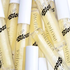 Pacifica Pacifica Plumping Lip Gloss - Lip Bloss Tinted Lip Balm Treatment - Gold - Sugar Cake Flavored - Moisturizing, High-Shine, Long-Lasting Shine, Jojoba Oil Vegan & Cruelty-Free, 0.14 Fl Oz Clear