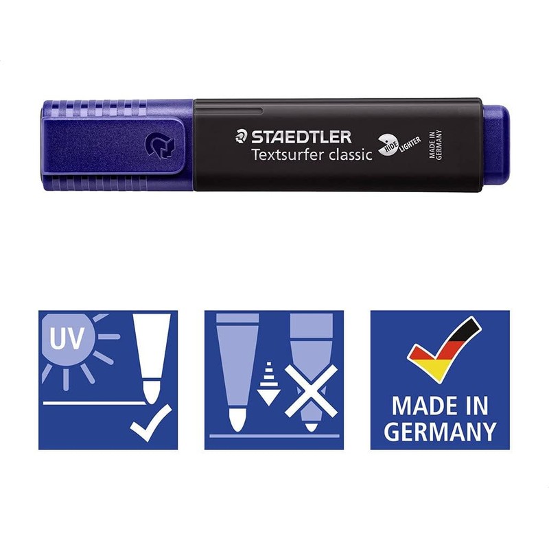 Staedtler Textsurfer Highlighter Classic Hidelighter, Blackaa