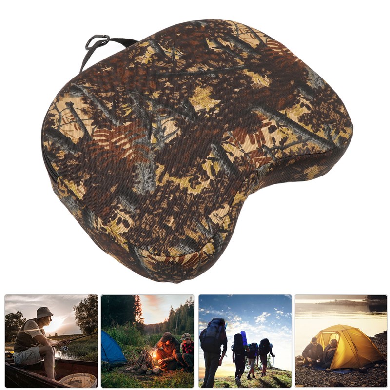 Seat Cushion Soft Flexible Portable Camouflage Concave Seat Cushion Pillow