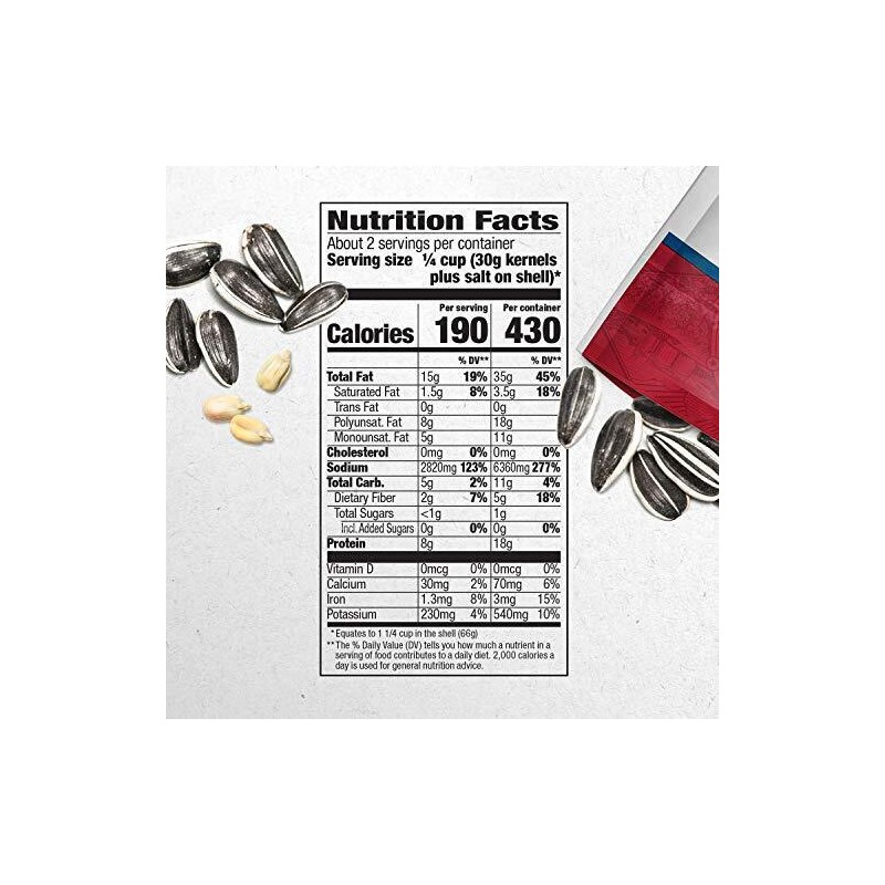 DAVID SEEDS Roasted and Salted Original Jumbo Sunflower Seeds, Keto