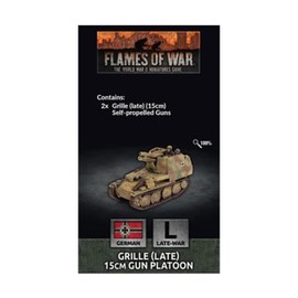 Battlefront Miniatures Flames of War WW2: German Radiator Grille (Late) 15 cm Gun Platoon