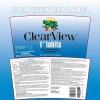 ClearView Chlorine Tablets 1 Inch 5 Lbs for Swimming Pools