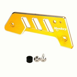 3D CNC Chain Guard Cover Rear Hell Cover Protection Compatible with Monkey 125 2019-2024 (Gold)