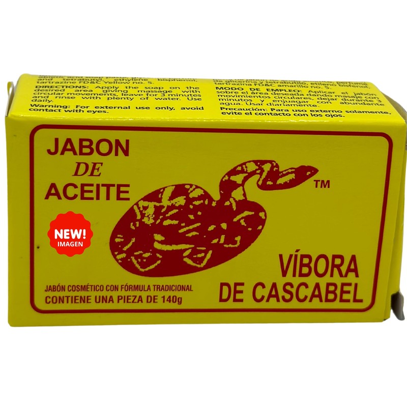 Jabon de aceite de vibora de cascabel (140g) jabon para