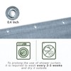KOUFALL Stone Blue Waterproof Linen Fabric Shower Curtain for Bathroom